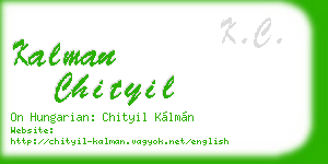 kalman chityil business card
